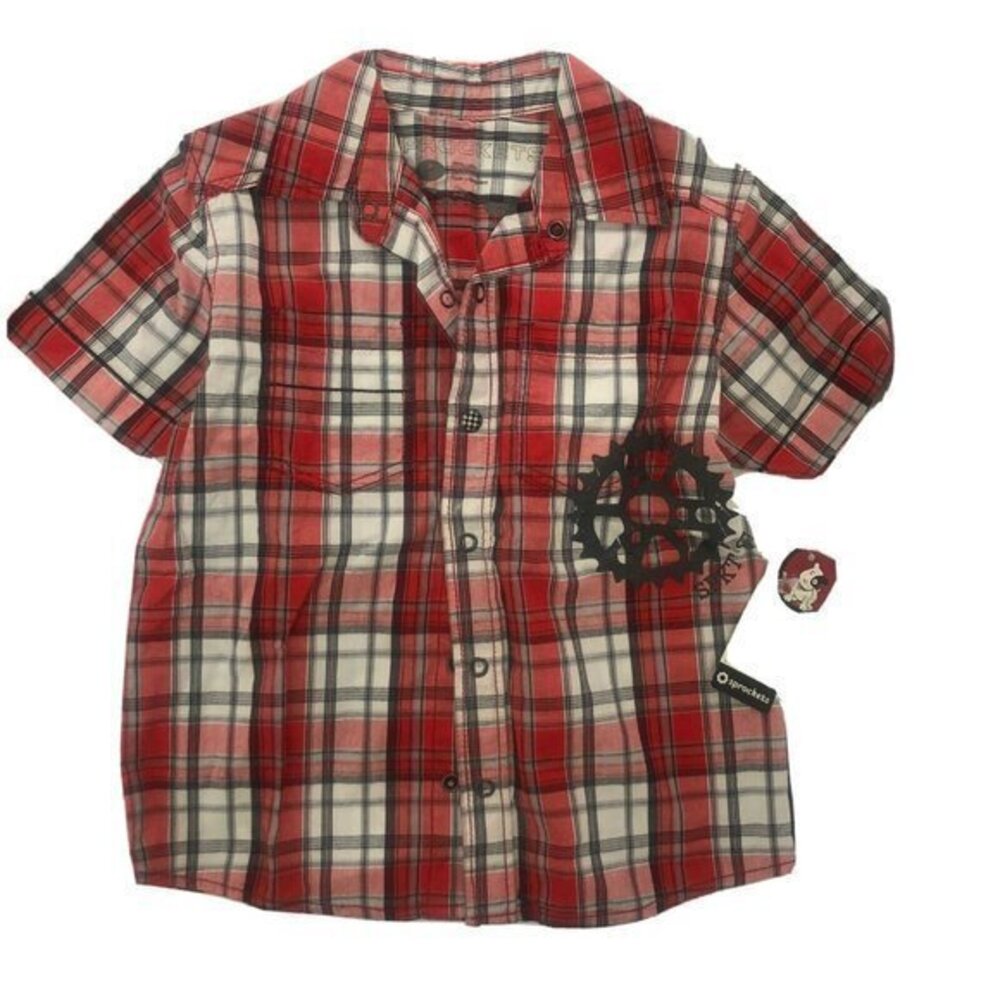 Sprockets boys Cotton checked shirt size 5T